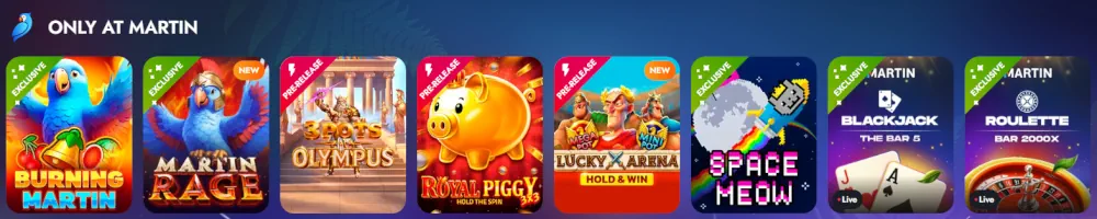 Martin Casino Spellen